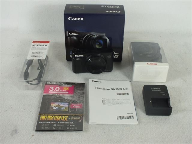Canon SX740 HS デジタルカメラ 箱(やや傷あり)+説明書付き