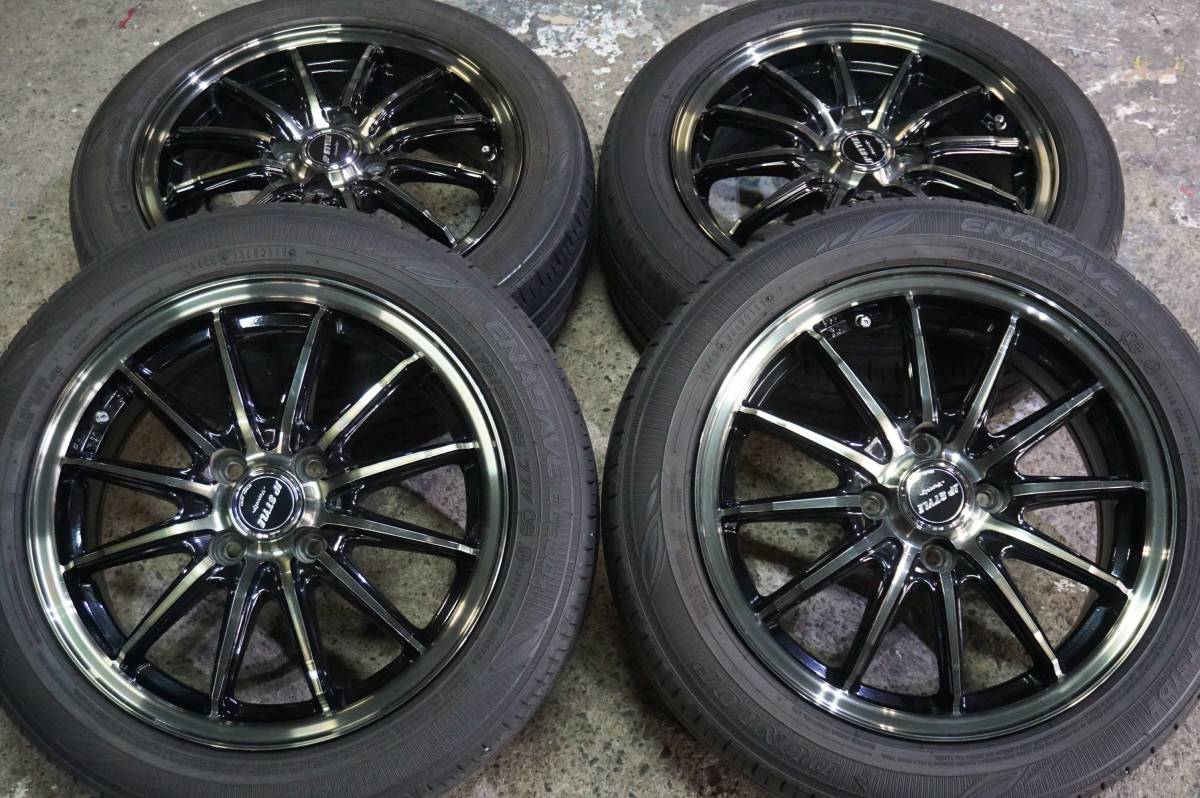 深溝８分～ 2019年製 ダンロップ エナセーブEC300+ 175/55R15 JP STYLE Verely 5.5J +43 PCD100 ルーミー トール タンク *327