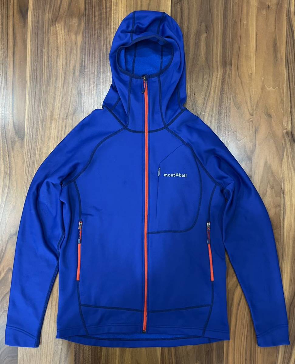 【送料無料】中古 モンベル mont-bell トレールアクションパーカ Men's男性用 Mサイズ ネイビー(DKNV)