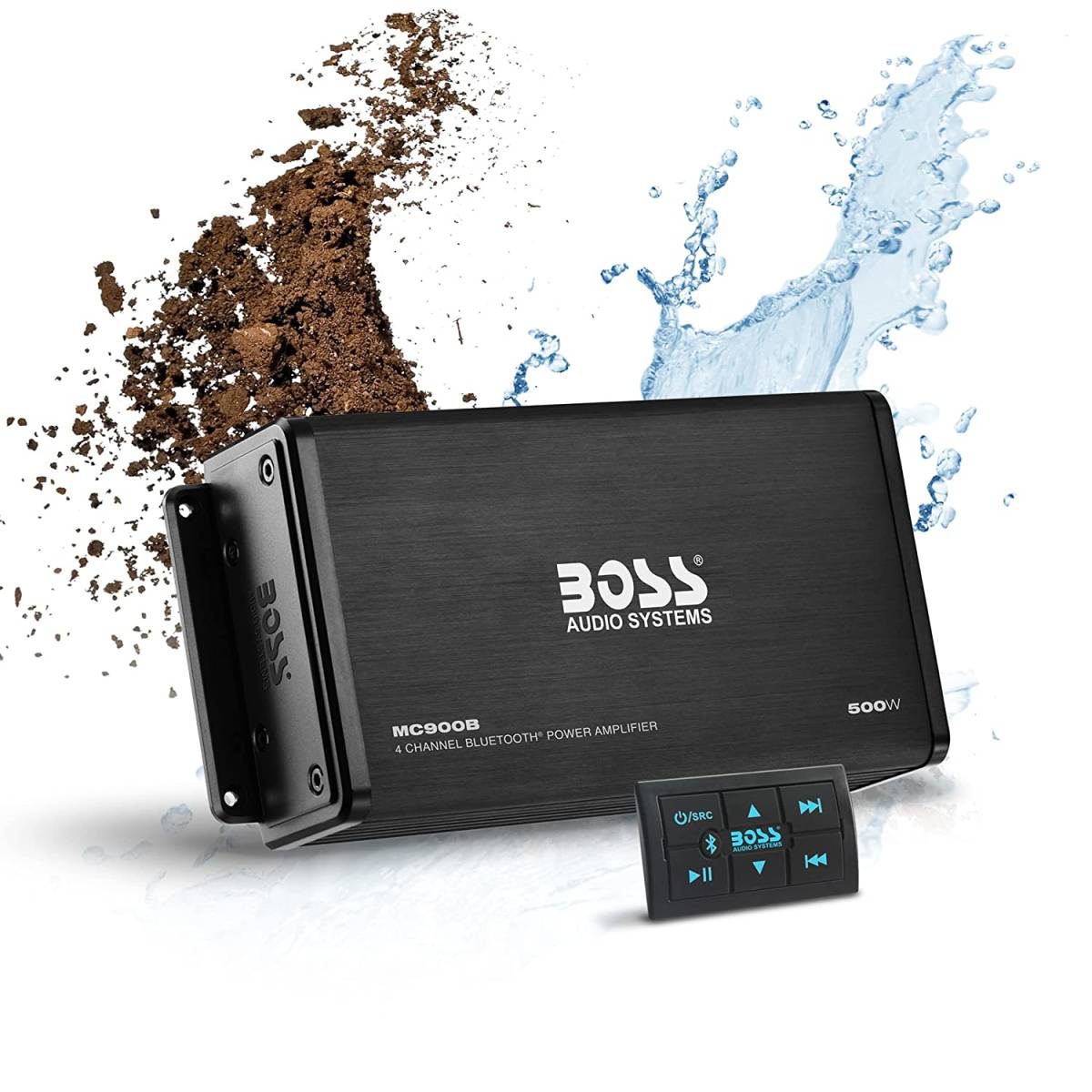 BOSS 500W 防水マリンオーディオ Bluetooth アンプ マリンデッキ 水上