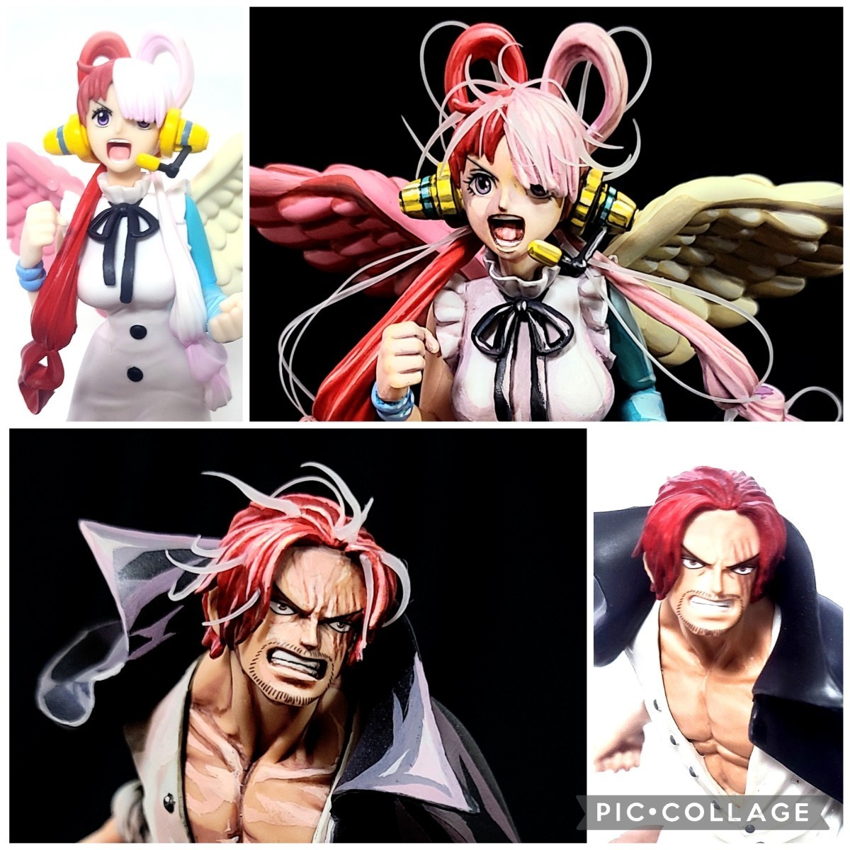 二次元 リペイント シャンクス&ウタ ONE PIECE FILM RED フィギュア