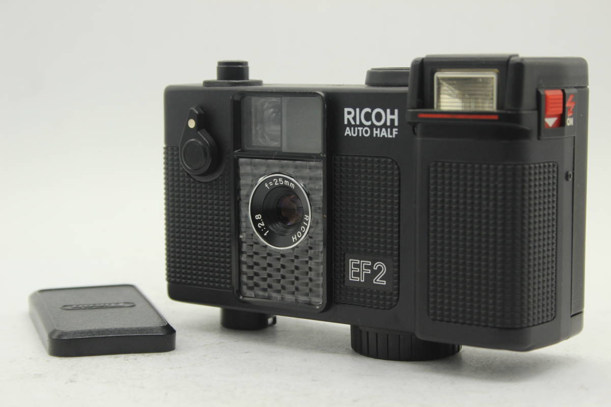 返品保証】 リコー Ricoh AUTO HALF EF2 ブラック 25mm F2.8