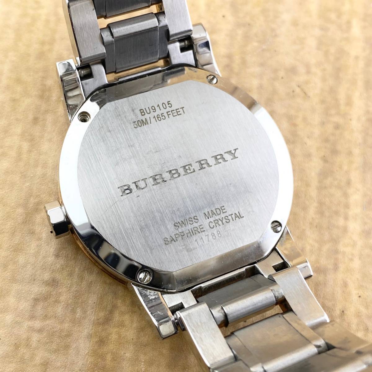1円〜】BURBERRY バーバリー 腕時計 メンズ BU9105 ホワイト文字盤