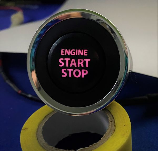MH23 ワゴンR　LED打ち換え済み エンジンスタートスイッチ☆ ピンク 82k00