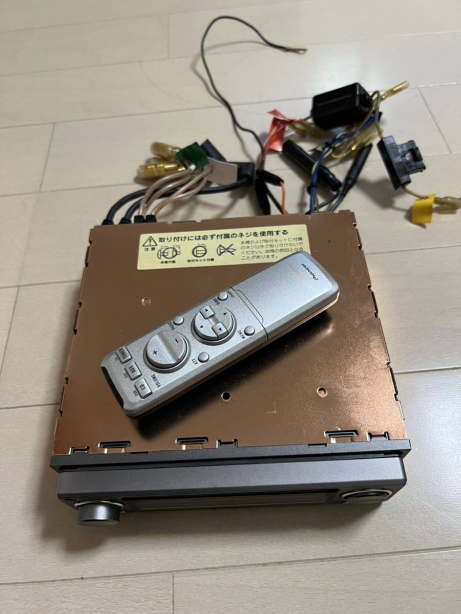 動作品carrozzeria カロッツェリア DEX-P01II CDプレーヤー リモコン
