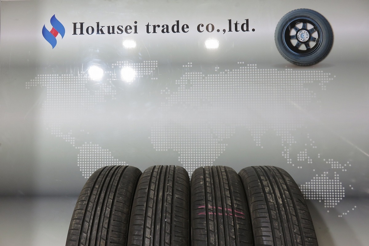 YOKOHAMA／ヨコハマ ECOS 155/65R13 4本SET／2021年製 8分山 オンロード／