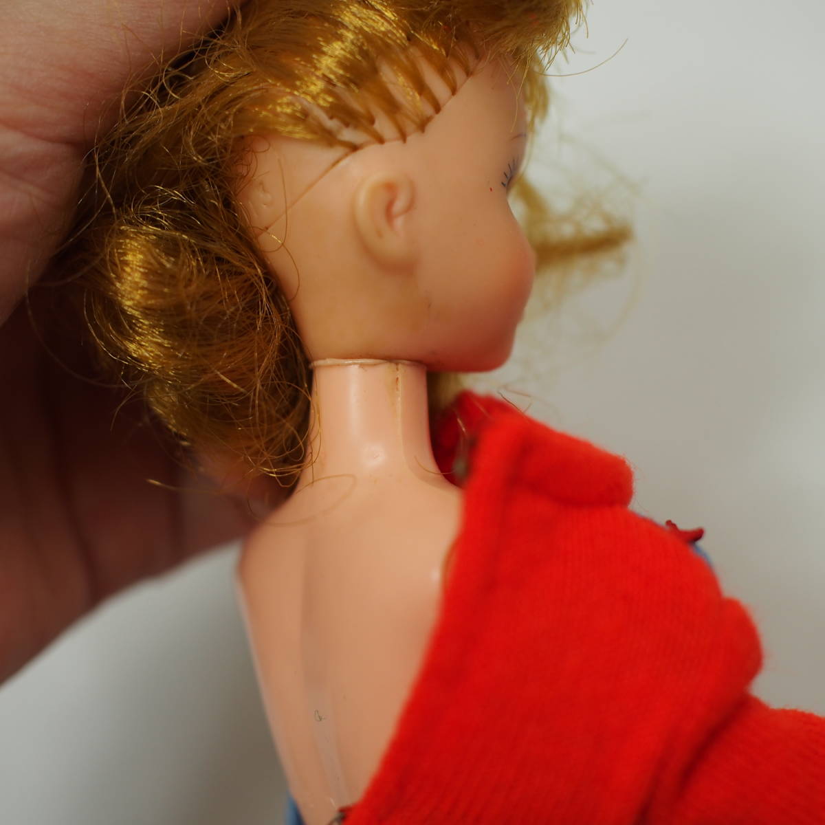 サイクリングユッコちゃんのお人形、オレンジの洋服、昭和レトロ サイクリングユッコちゃんのお人形、オレンジの洋服、昭和レトロ 当時