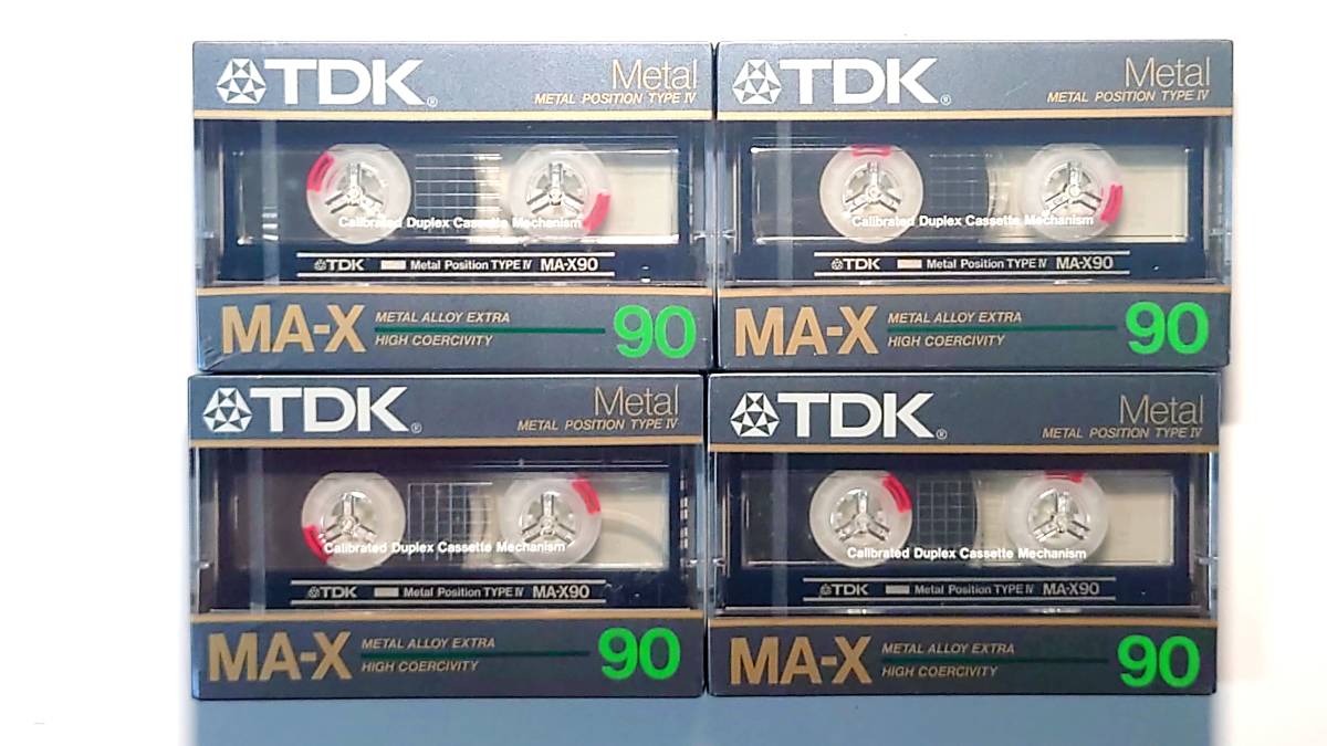 未開封TDK/MA-X90分4本メタルテープ/TYPE Ⅳ