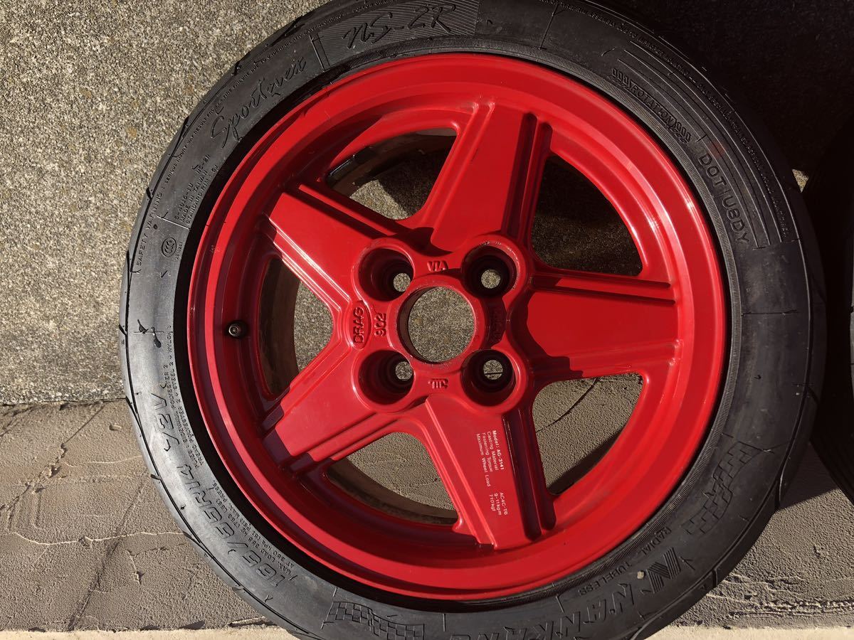 ブリヂストンDRAG 902 14インチ 6J +38 PCD 100 4H ナンカン NS-2R 