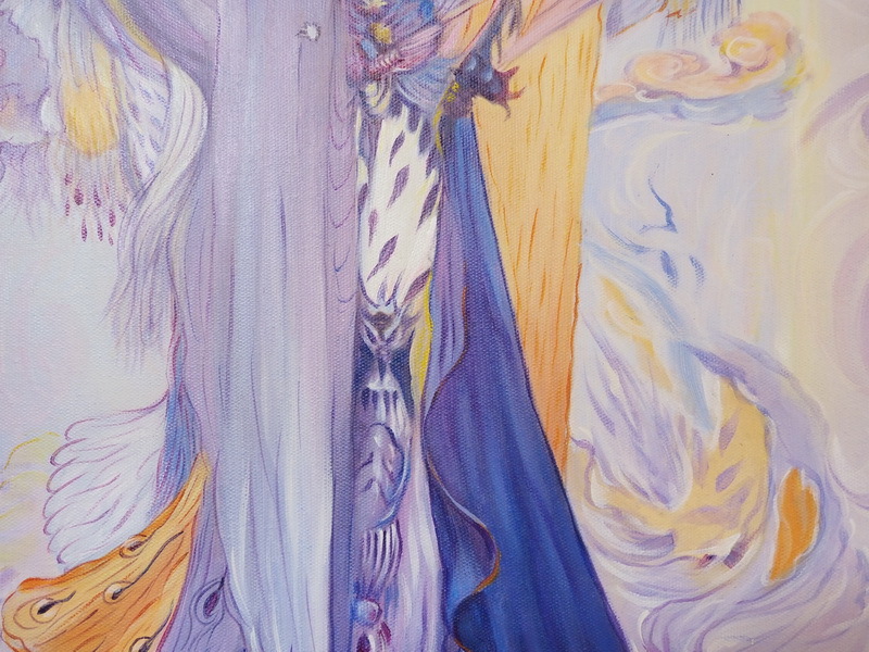 日本画人物像（F8号）