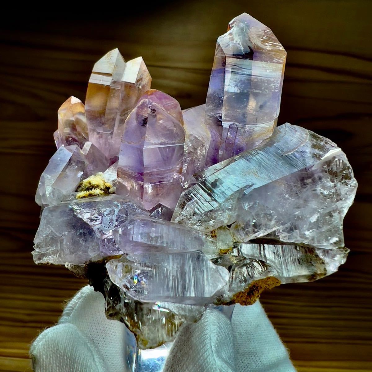 メキシコ ベラクルス アメジスト クラスター 紫水晶 レコードキーパー 