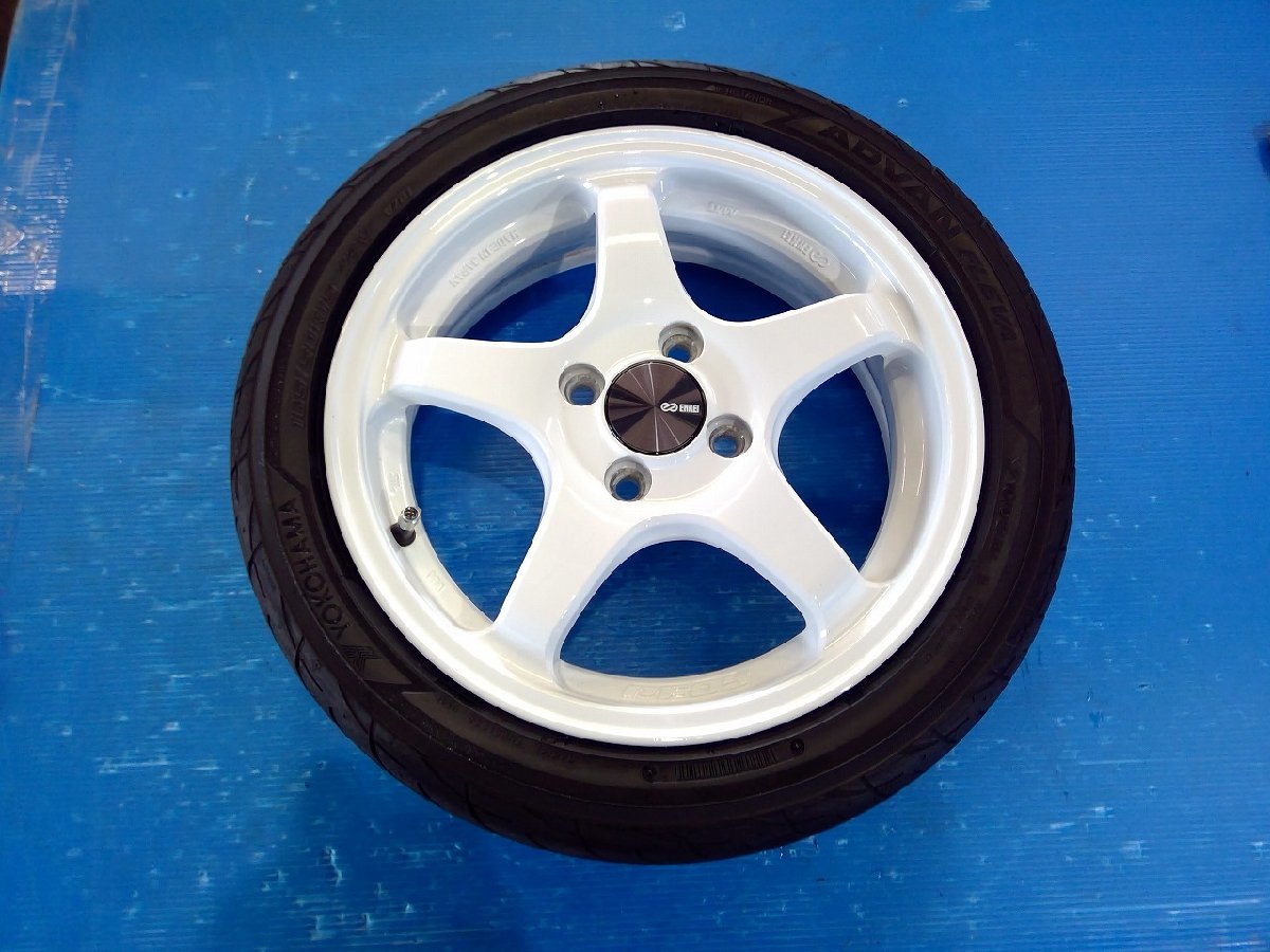 限定SALE，爆買い ENKEI エンケイ PF05 軽量 15インチ アルミホイール 15x5J オフセット+45 4穴 PCD：100 1本 タイヤ付き ライフ JC１から外し(ラジアルタイヤ)｜売買されたオークション情報、yahooの商品情報をアーカイ 4穴