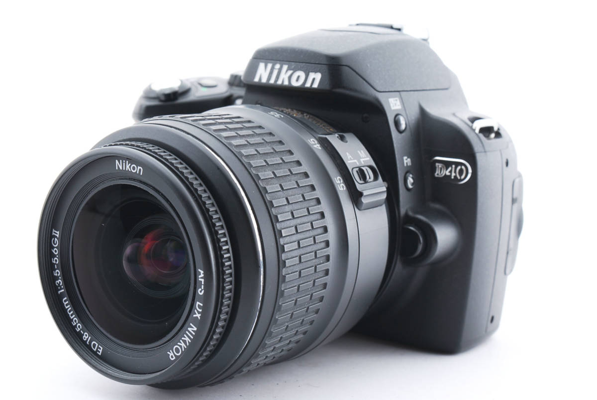 ☆良品☆ ニコン Nikon D40 ＋ AF-S DX 18-55mm F3.5-5.6 G II ED