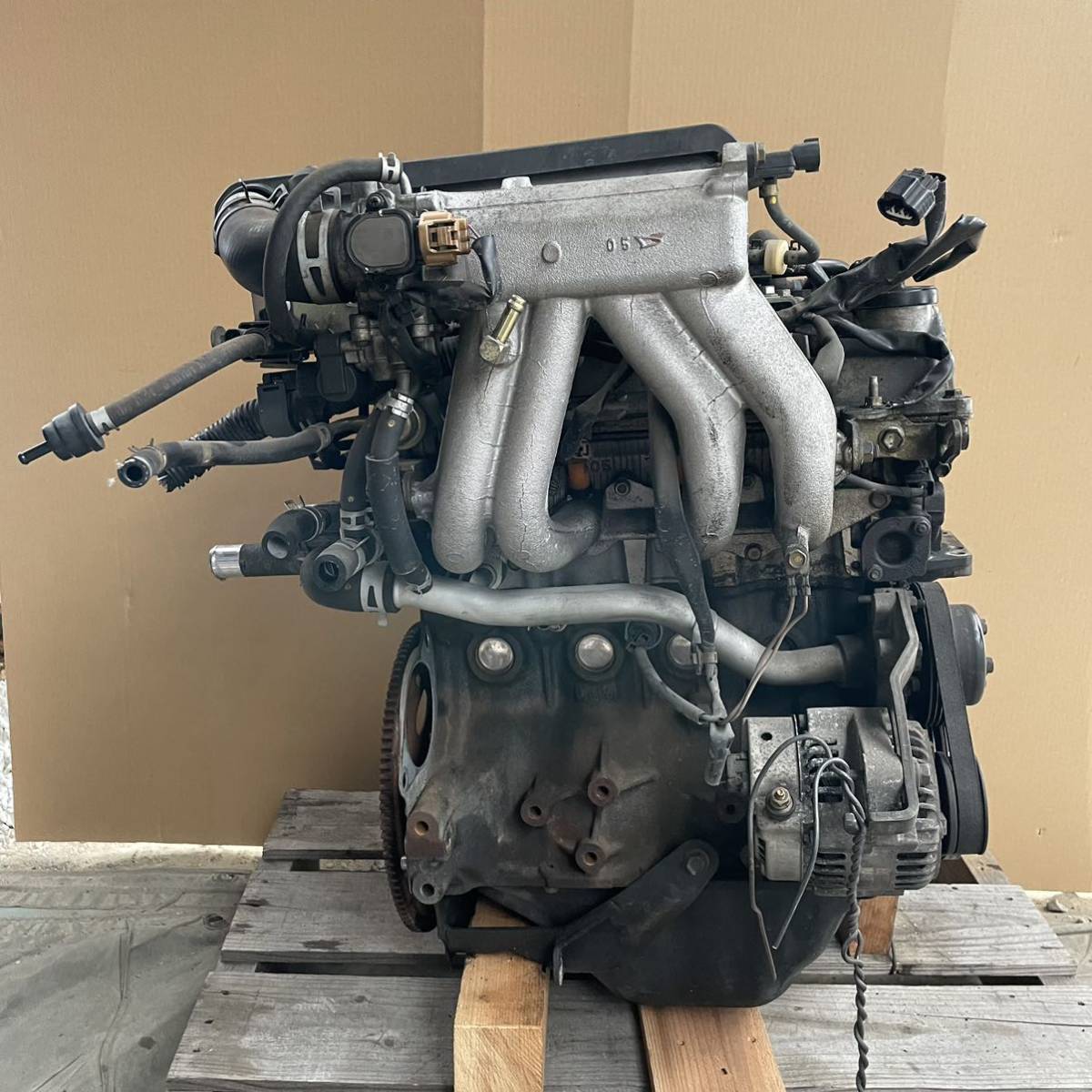 実働車外し】 4気筒 ターボ JB-DET エンジン本体 ムーブ ムーヴ L152S 