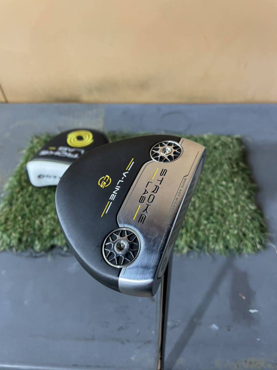 即決◆オデッセイ ストロークラボ パター V-LINE CS STROKE LAB V-LINE CS 34インチ◆センターシャフト◆ヘッドカバー◆ パター オデッセイ V-LINE ゴルフ アイ #1の試打レビュー