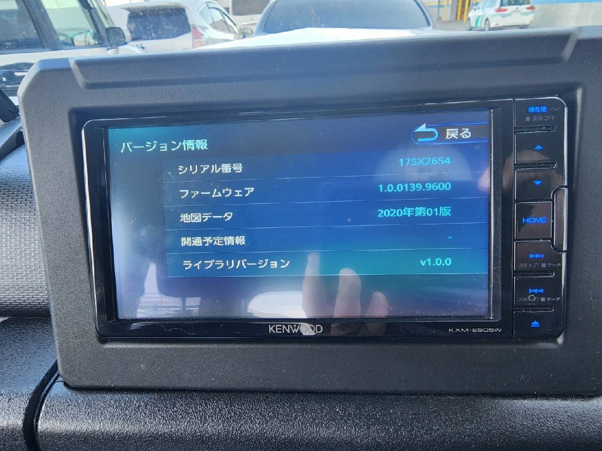 中古 KXM-E505W ケンウッド 2020年 地図データー スズキ純正？ 純正 