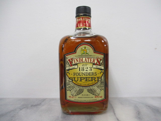 ウイスキー3本セット J&B フィンドレイター8年　1823ファウンダーズ X1253 / フィンドレイター 1823 ファウンダーズ スパーブ 8年
