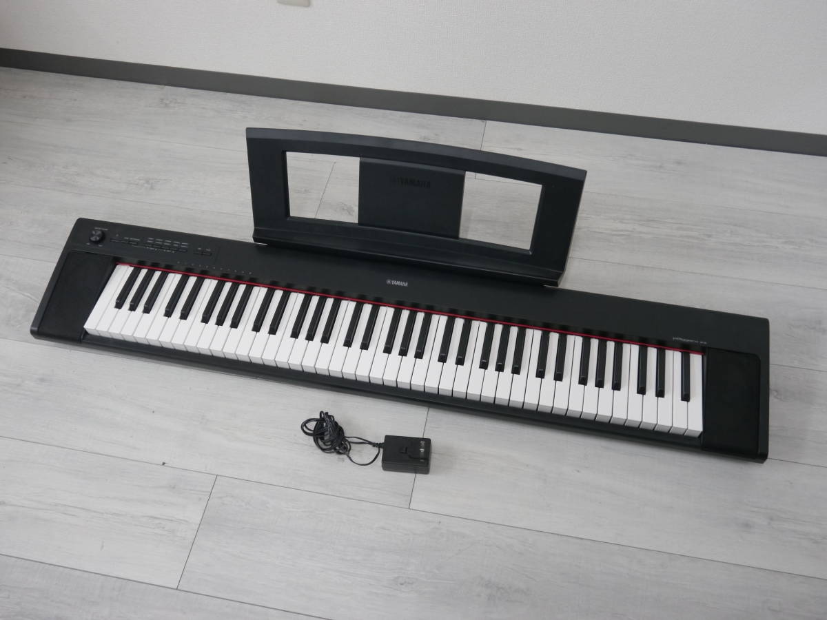 通電OK YAMAHA/ヤマハ 電子キーボード piaggero/ピアジェ―ロ NP-32B 76
