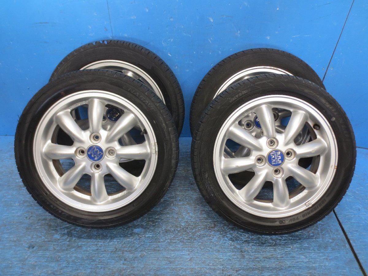 (I)MINILITE ミニライト　15インチ。165/55/R15ダンロップ20年製造タイヤ。4本セット。PCD100（0632）