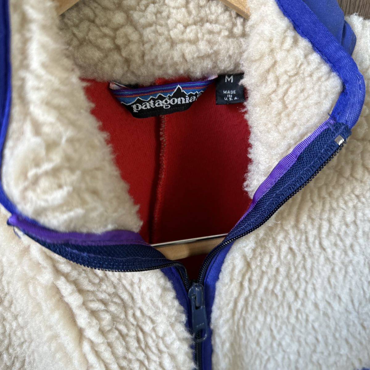 88年製 patagonia パタゴニア 三角タグ レトロX パイル カーディガン 