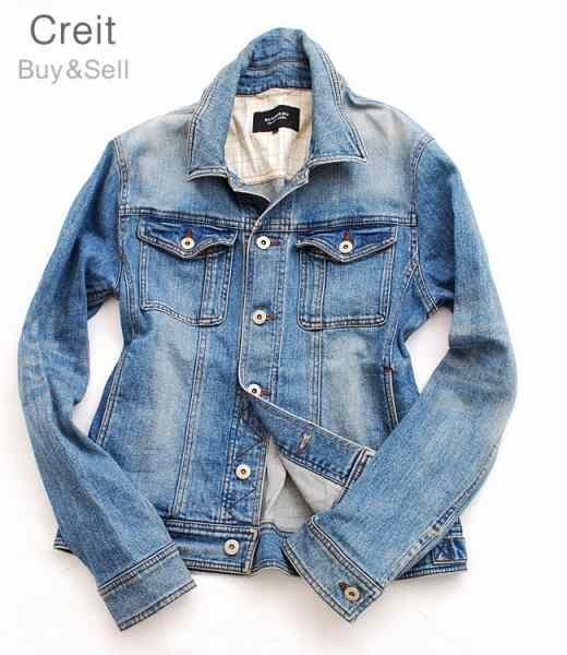 M44■人気モデル★バーバリーブラックレーベルデニムジャケットブルゾンL