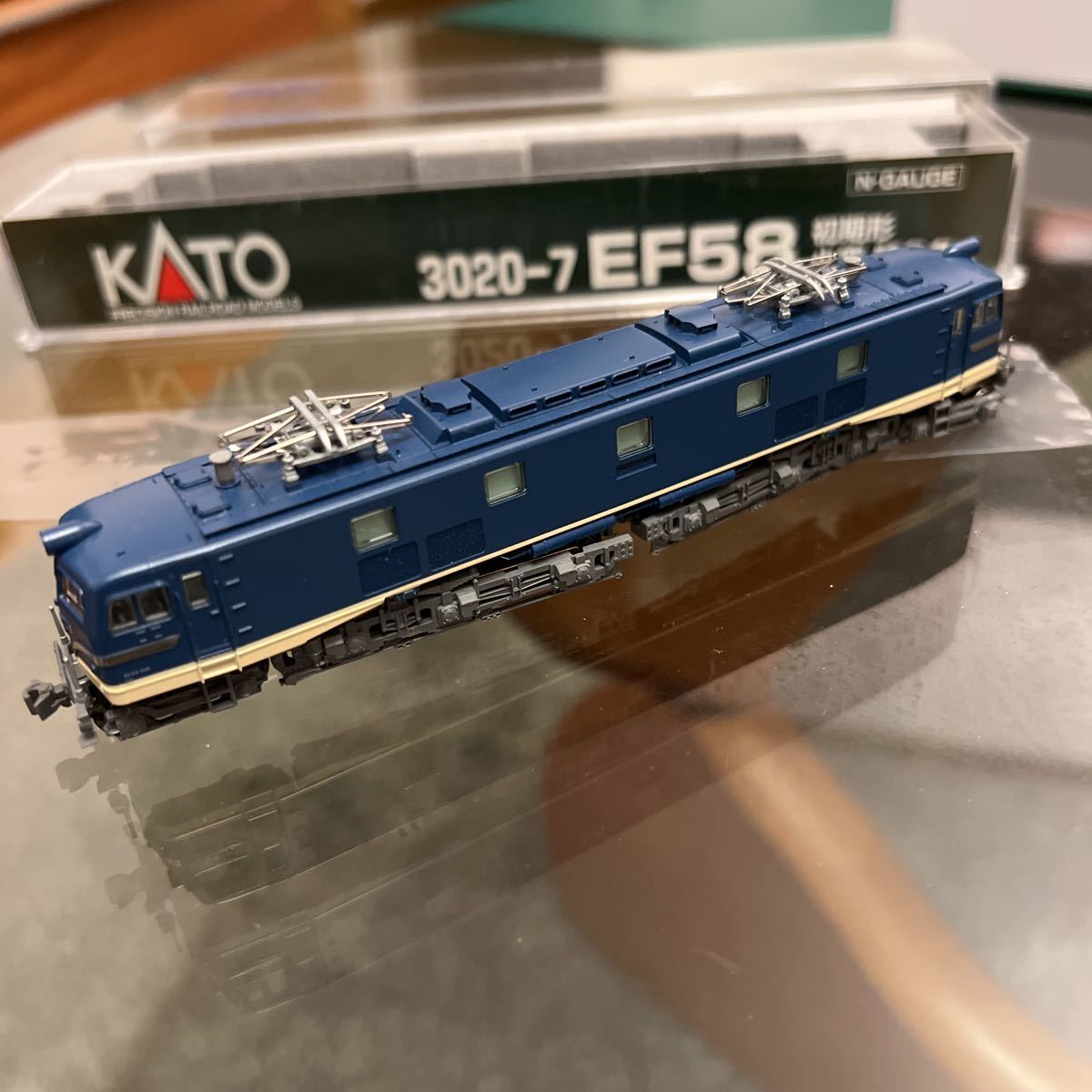 EF58 初期形 小窓 特急色 フライホイール車［KATO 3020-7］箱付き 取説