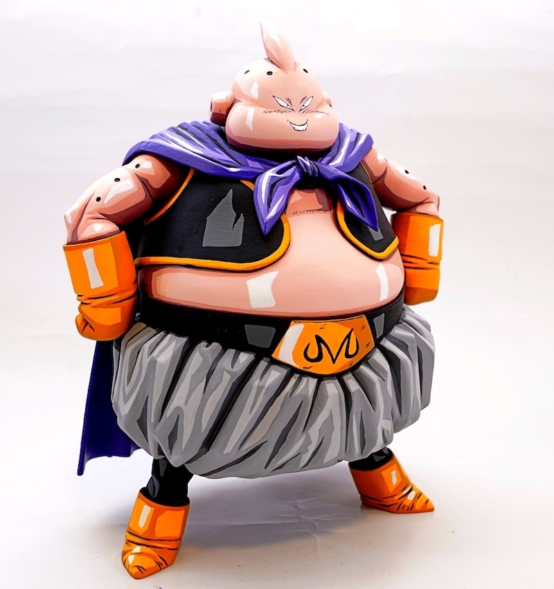 ドラゴンボール 魔人ブウ 表情変更 フィギュア フルリペイント 2D 2 
