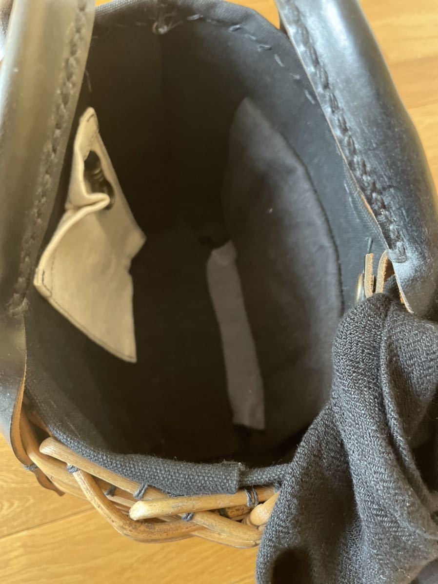 ebagosかごバッグ エバゴス ebagos かごバッグ 黒 黒ベルベット（日本