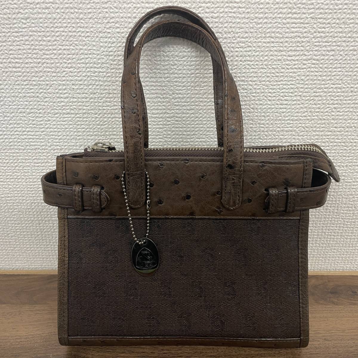 S3-49]【現状品】CELENCEE セレンシー オーストリッチ JRA認定 レザー 