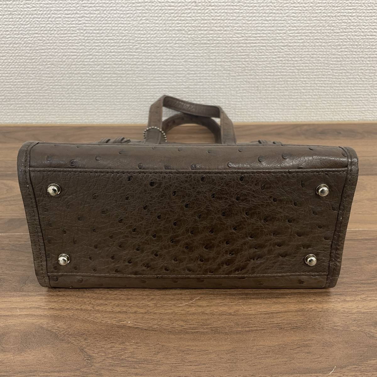 S3-49]【現状品】CELENCEE セレンシー オーストリッチ JRA認定 レザー 