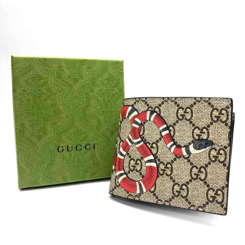 グッチ GUCCI GGスプリーム GG 2つ折り財布 スプリーム 二つ折り