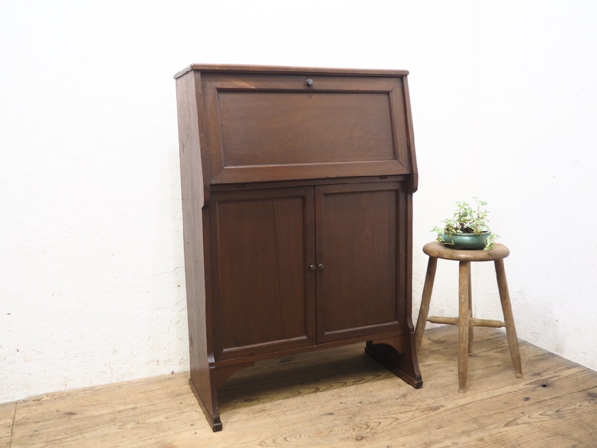タ荷F0570◇H99，5cm×W68cm◇アンティーク◇シンプルなデザインの古い