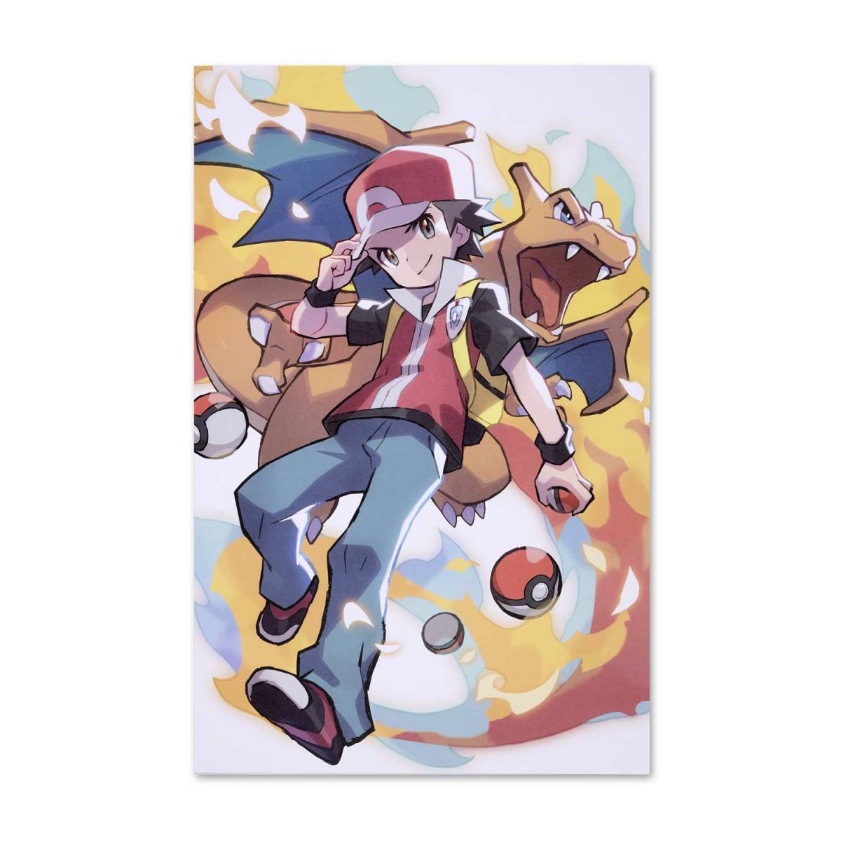 海外ポケモンセンター限定】ポケモントレーナーズ ポスター レッド 