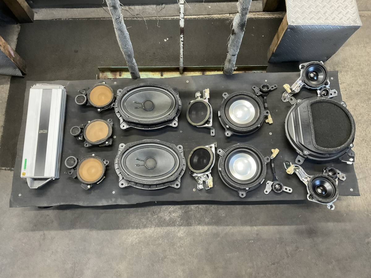 Y76☆ レクサス LS460 USF40 スピーカー アンプ セット マーク
