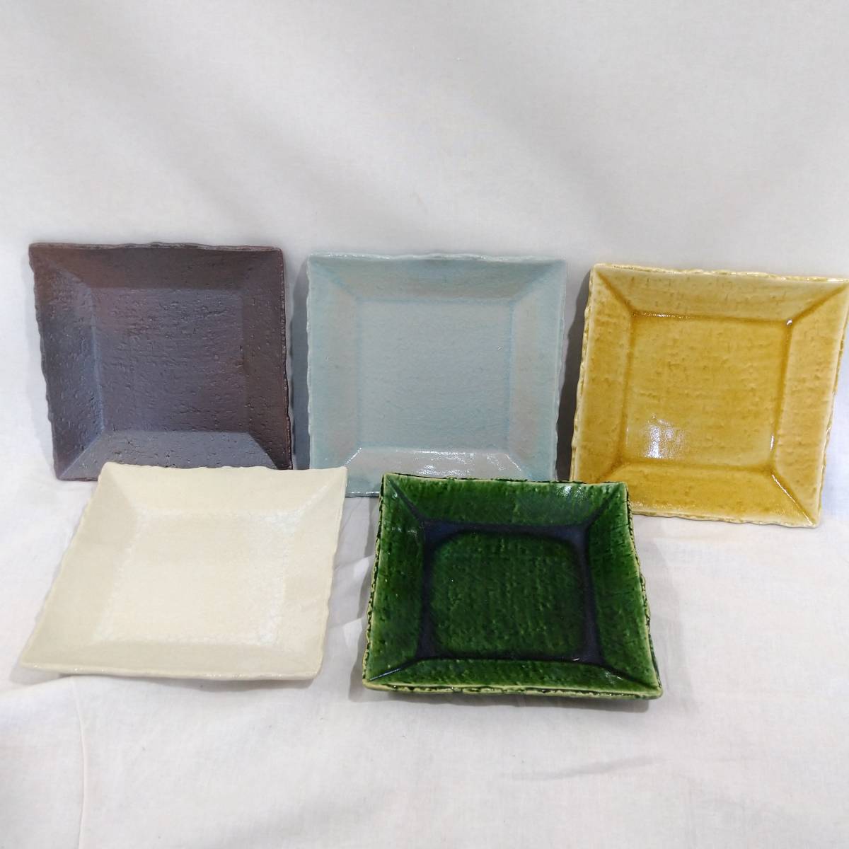 希少】五春窯 加藤克己 銘々皿 5枚セット【骨董品 陶器 和食器 希少】五春窯 加藤克己 銘々皿 5枚セット【骨董品 陶器 和食器