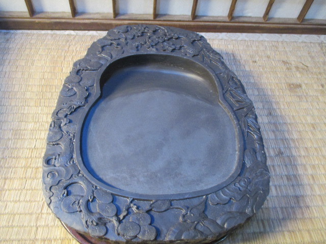 HOT 和 歙州硯 硯 松竹梅文 古硯 石刻 書道具 蓋付 木製 箱入り キレイ(その他)｜売買されたオークション情報、yahooの商品情報をアーカイブ公開 - オークファン その他