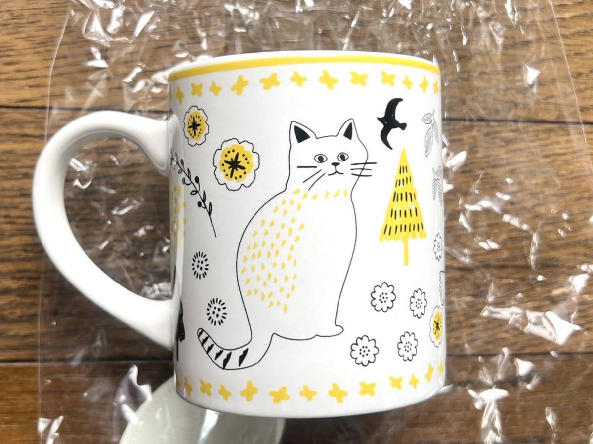 [新品] マグカップ キャラクター 猫 ホワイト イラスト コップ 雑貨 インテリア キッチン グッズ 北欧 ペット_4