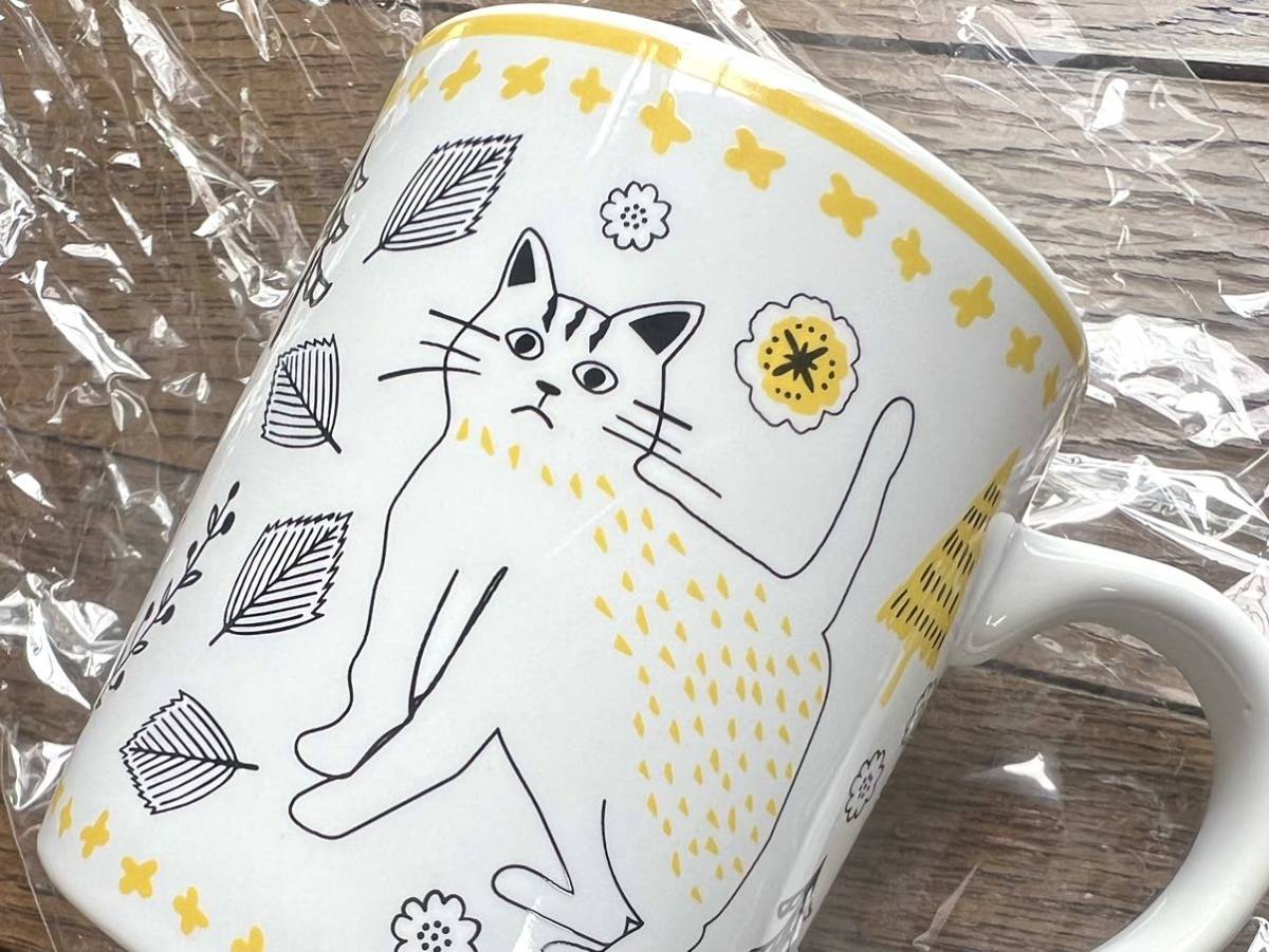 [新品] マグカップ キャラクター 猫 ホワイト イラスト コップ 雑貨 インテリア キッチン グッズ 北欧 ペット_8