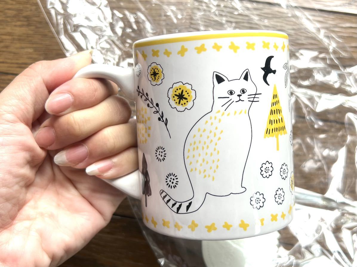 [新品] マグカップ キャラクター 猫 ホワイト イラスト コップ 雑貨 インテリア キッチン グッズ 北欧 ペット_9