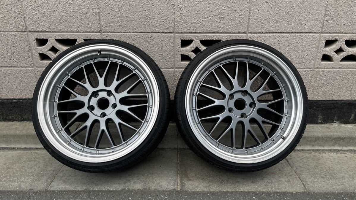 BBS風 メッシュホイール 20インチ 10J 2本 深リム 新品タイヤ 245/30 