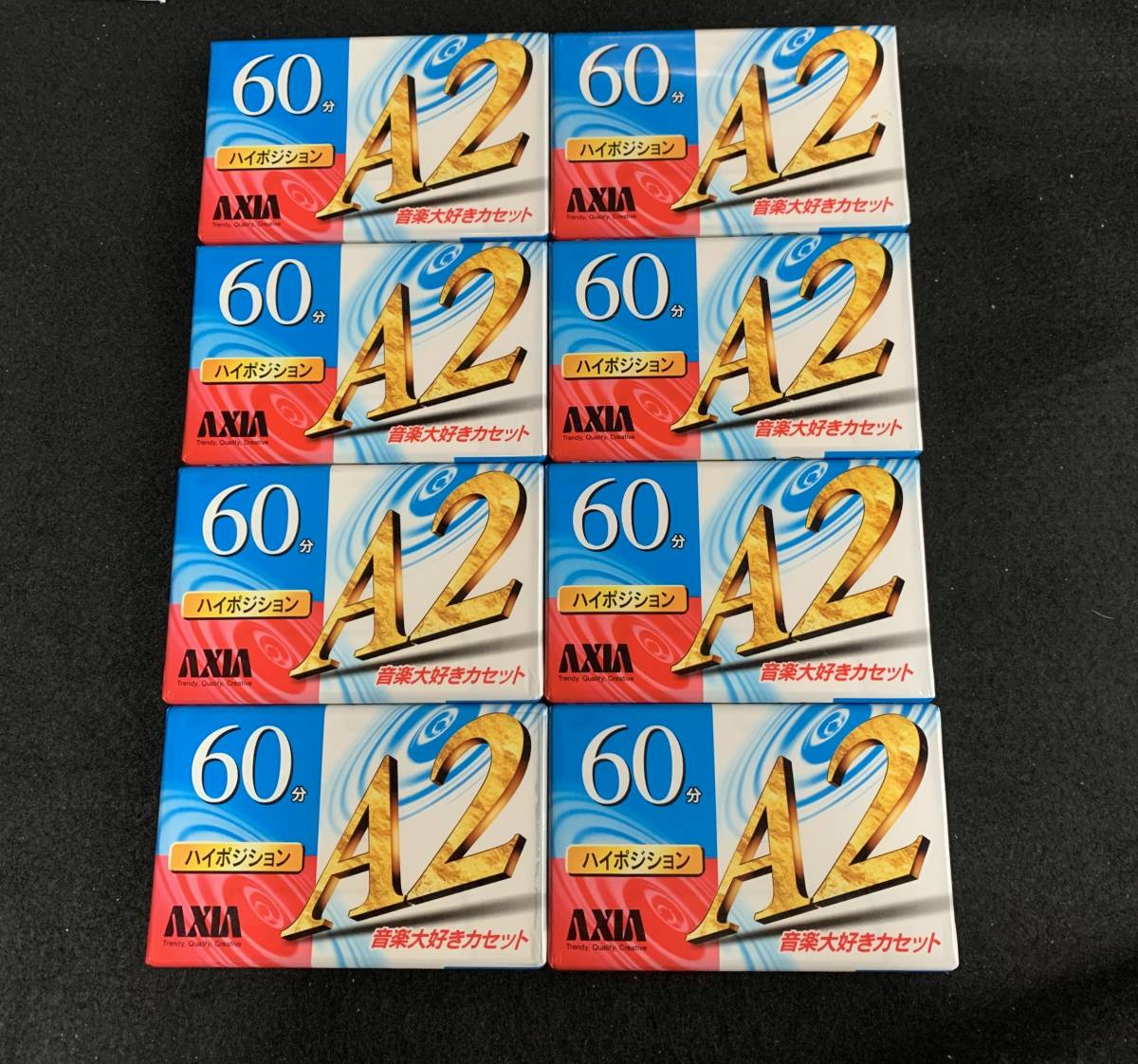 【未開封】AXIA　A2　60分　8本セット　ハイポジ　カセットテープ