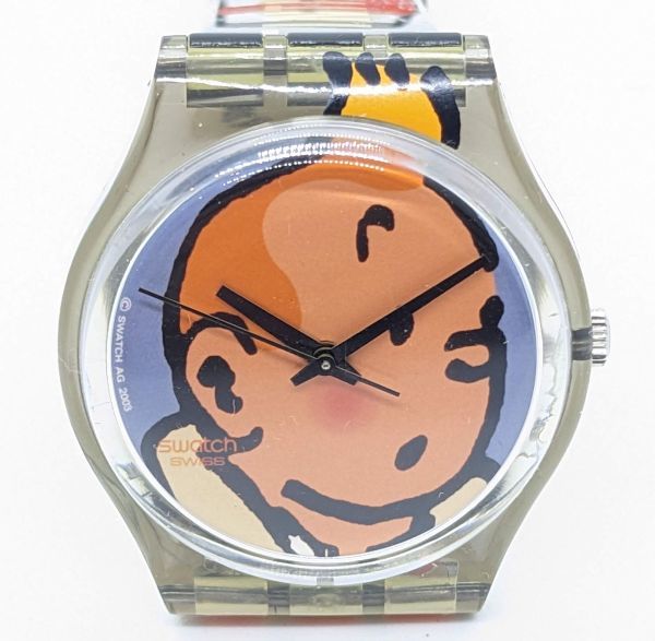 スウォッチ SWATCH TINTIN タンタンの冒険 時計 腕時計 不動 ジャンク