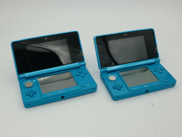 3DS 2台セット ライトブルー モンスターハンター特別仕様 DS 任天堂