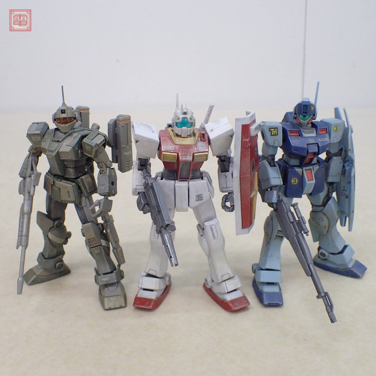 組立済 バンダイ HG 1/144 ジム・スナイパー カスタム/ジム 