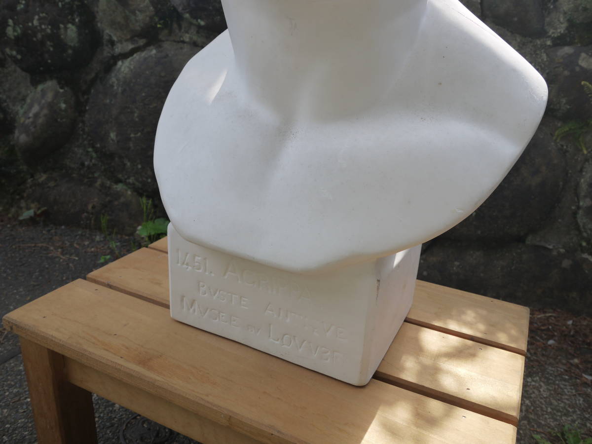 3Ma30 】石膏像 西洋彫刻 デッサン用 ACRIPPA アグリッパ 1451 