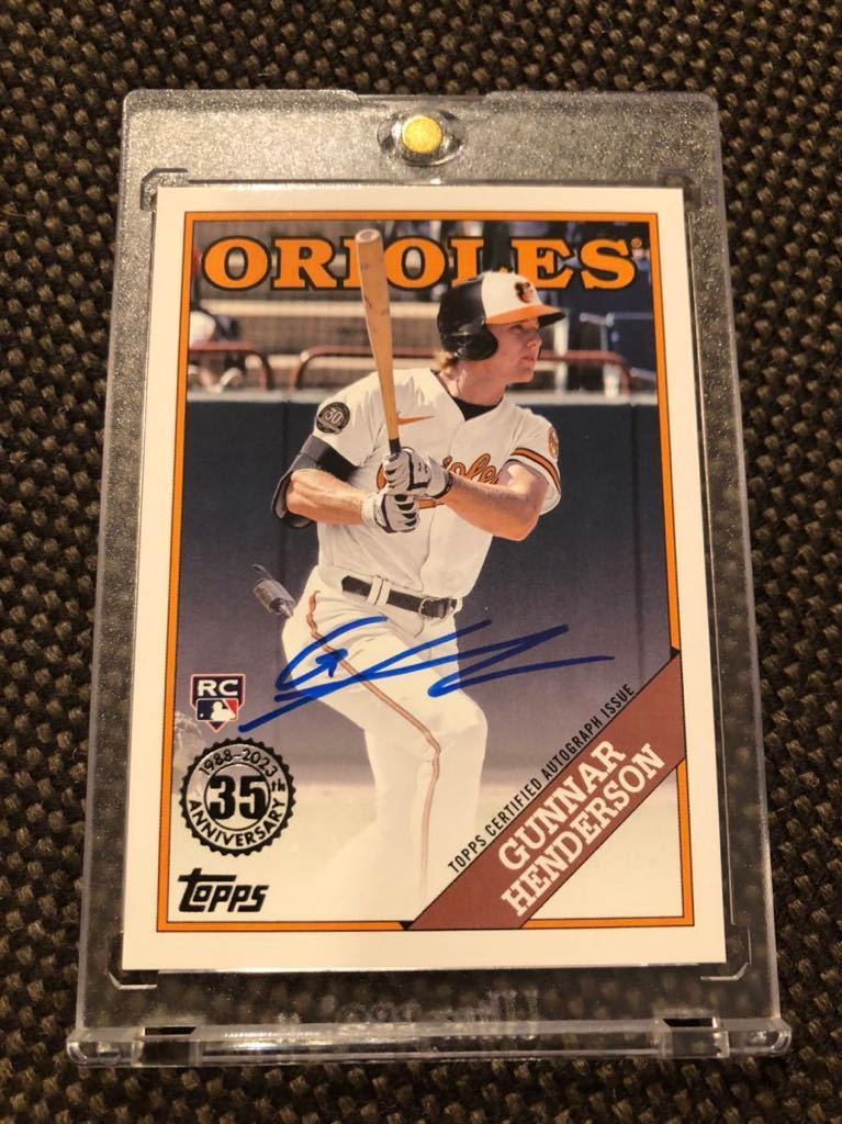 2023 Topps series 1 gunnar Henderson auto 88ba-GH 直筆サイン 