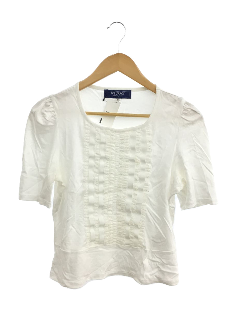 M’S GRACY◆半袖カットソー/40/-/WHT/脇染み有