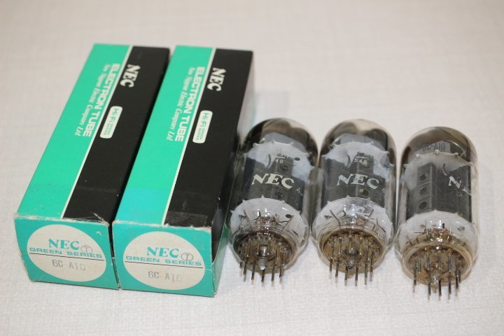 6C-A10 NEC 3本組 動作品 2965 NEC 真空管 4本 0 ⁄ 着せ
