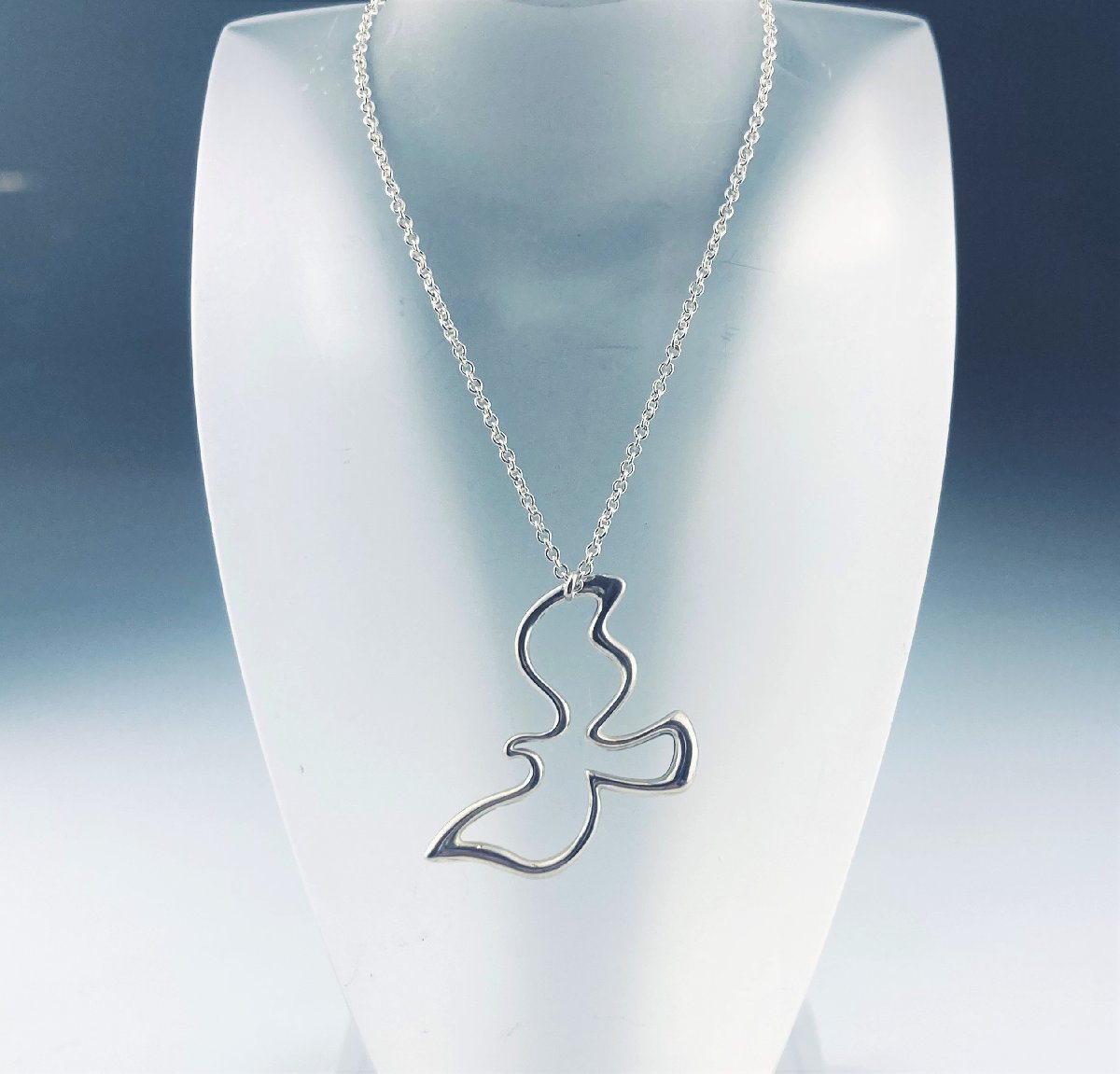 【良品】TIFFANY&Co. バード ネックレス 925　26080102 77】TIFFANY & CO. ティファニー バードモチーフ 鳥 ネックレス 925