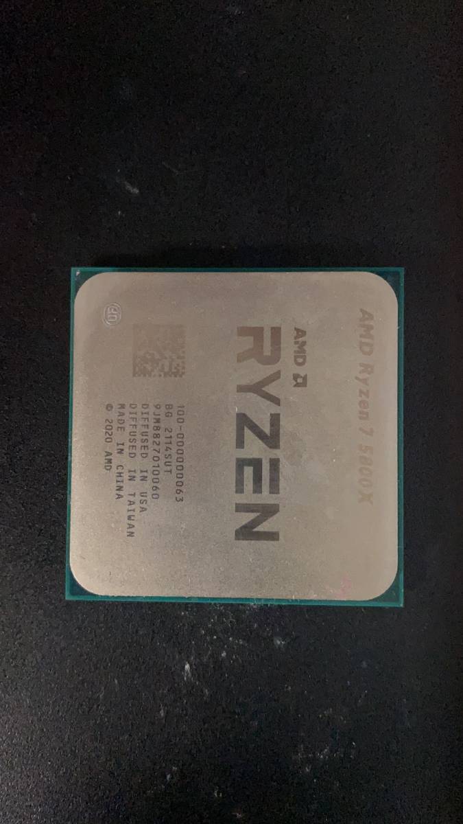 Ryzen 7 5800X AMD 中古分解品 BIOS起動確認 社内管理番号A3 AMD Ryzen